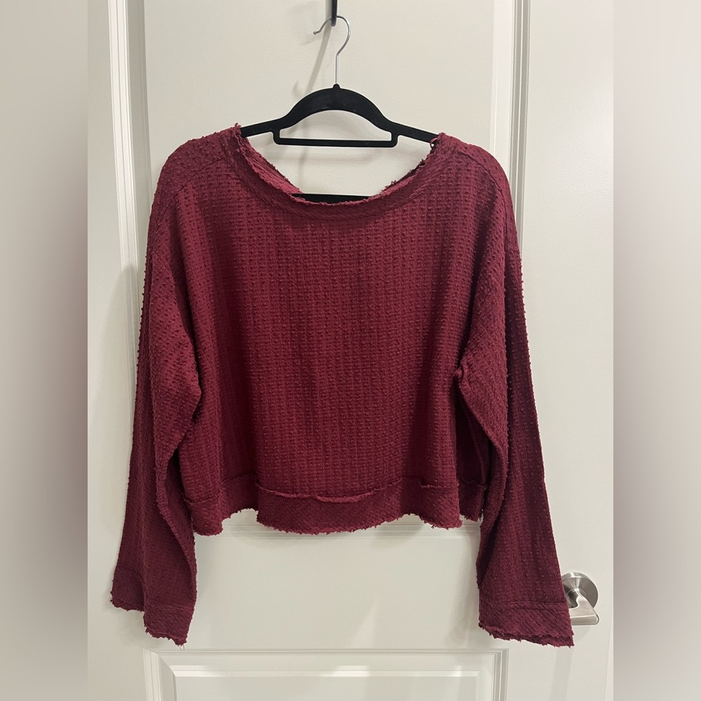 Free People Cropped Shirt